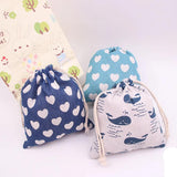 5PCS 14x16cm Cotton Bag Jewelry Organizer Drawstring Sachets