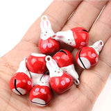 Red Rabbit Jingle Bells Loose Beads Party Decoration/DIY Crafts