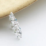 10pcs 27MM Snowflake Shaped Rhinestone Buckle Christmas Card Decoration