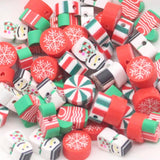 Christmas Polymer Clay Beads for Jewelry Making DIY Xmas Decoration