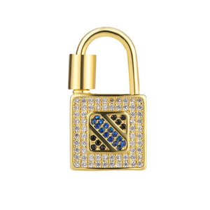 Spiral Lock Chains Pendant Punk Jewelry Making Decorative Clasps
