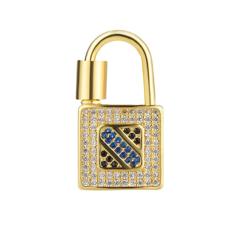 Spiral Lock Chains Pendant Punk Jewelry Making Decorative Clasps