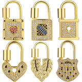 Spiral Lock Chains Pendant Punk Jewelry Making Decorative Clasps
