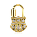 Spiral Lock Chains Pendant Punk Jewelry Making Decorative Clasps