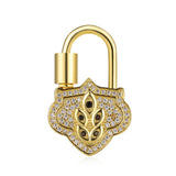 Spiral Lock Chains Pendant Punk Jewelry Making Decorative Clasps