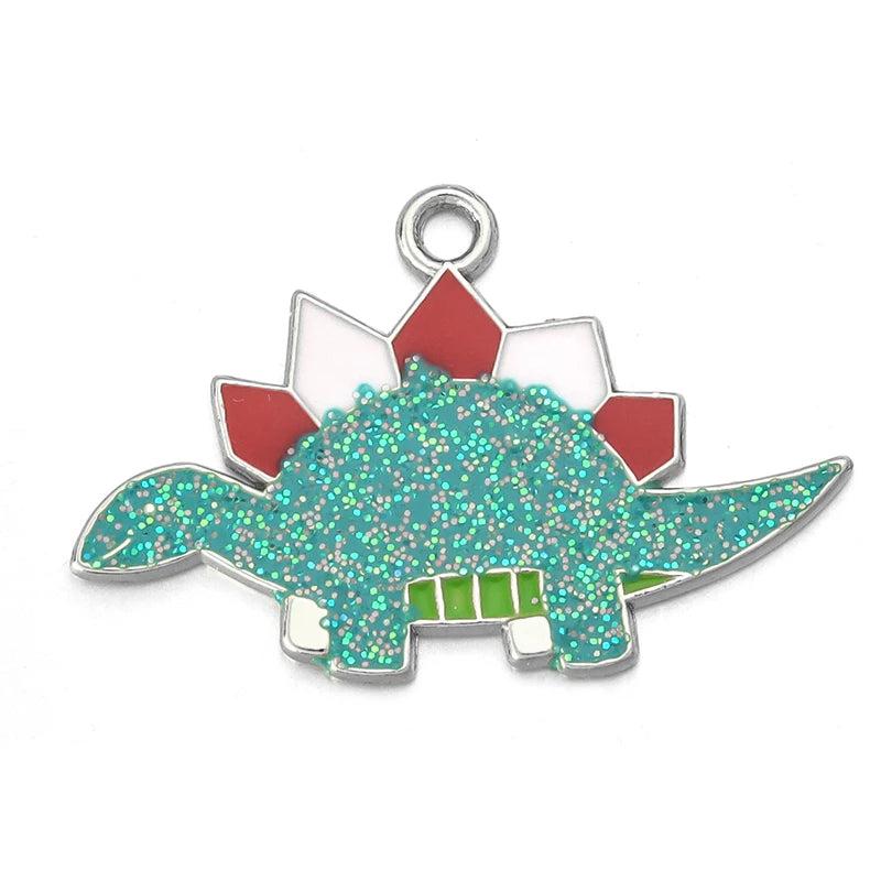 10pcs Dinosaur Charm Pendant Jewelry Making DIY Earring Bracelet Decoration