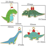 10pcs Dinosaur Charm Pendant Jewelry Making DIY Earring Bracelet Decoration