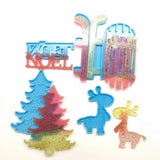 Christmas Resin Molds Xmas Decoration Elk/Snowman/Forest/Balloon Epoxy Mold