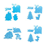 Christmas Resin Molds Xmas Decoration Elk/Snowman/Forest/Balloon Epoxy Mold
