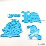 Christmas Resin Molds Xmas Decoration Elk/Snowman/Forest/Balloon Epoxy Mold