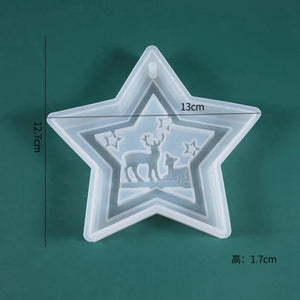 Silicone Christmas Star Charms Resin Decoration Craft Mold