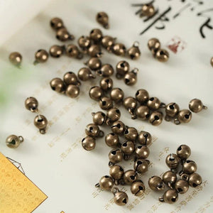 100pcs 6mm Small Metal Jingle Bells for DIY Crafts/Decorations