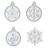 Christmas Tree Pendant Epoxy Resin Mold Xmas Party Decor Silicone Mould