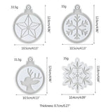 Christmas Tree Pendant Epoxy Resin Mold Xmas Party Decor Silicone Mould