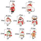 10PCS Metal Alloy Christmas Decorations Merry Christmas Charm Decor Xmas Gift