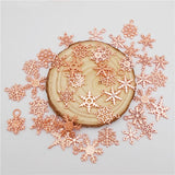 100g/Pack Christmas Snowflake Charms for Jewelry Making