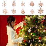 100g/Pack Christmas Snowflake Charms for Jewelry Making