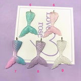 10pcs Mermaid Charms Resin Flat Back Necklace Pendant DIY Decoration
