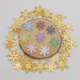 Christmas Snowflake Charms Enamel Pendant Bracelet Accessory