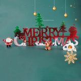 Christmas Letter Mirror Silicone Resin Mold DIY Crafts