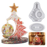 Christmas Tree Photo Frame Epoxy Resin Mold with Bracket