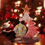 Christmas Tree Photo Frame Epoxy Resin Mold with Bracket