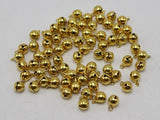 Christmas Silver-plate Jingle Bells Beads Charms 6mm DIY Craft