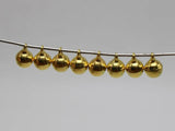 Christmas Silver-plate Jingle Bells Beads Charms 6mm DIY Craft