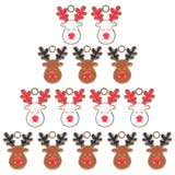 20PCS Christmas Elk Pendant Alloy Necklace Bracelet DIY Charms