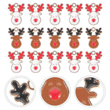 20PCS Christmas Elk Pendant Alloy Necklace Bracelet DIY Charms