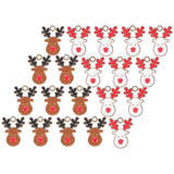 20PCS Christmas Elk Pendant Alloy Necklace Bracelet DIY Charms