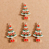 10pcs Christmas Tree Charms Pendants for Jewelry Making Crafts
