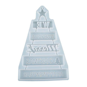 DIY Crystal Epoxy Mold Christmas Tree Decoration