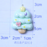 10Pcs Star Tree Christmas Resin Charms for DIY Jewelry Making