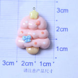 10Pcs Star Tree Christmas Resin Charms for DIY Jewelry Making