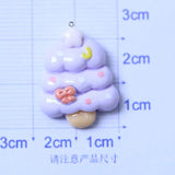 10Pcs Star Tree Christmas Resin Charms for DIY Jewelry Making