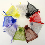 25pcs Organza Drawstring Bags Christmas Candy Gift Sachets