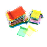25pcs Organza Drawstring Bags Christmas Candy Gift Sachets