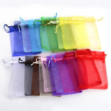 25pcs Organza Drawstring Bags Christmas Candy Gift Sachets