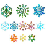 Rainbow Snowflake Silicone Mold for Resin Keychain Epoxy Molds Christmas Decor