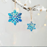 Rainbow Snowflake Silicone Mold for Resin Keychain Epoxy Molds Christmas Decor