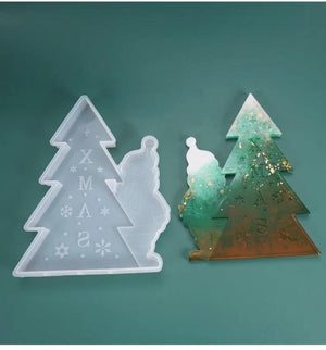 DIY Crystal Epoxy Resin Mold Christmas Tree Santa Claus Decoration