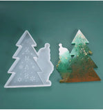 DIY Crystal Epoxy Resin Mold Christmas Tree Santa Claus Decoration