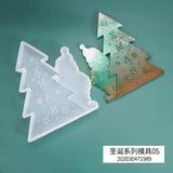 DIY Crystal Epoxy Resin Mold Christmas Tree Santa Claus Decoration