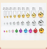 200Pcs Jingle Bells Aluminum Beads for DIY Crafts/Decoration
