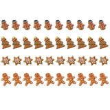 40 Pcs Christmas Decor Resin Pendant Ornaments DIY Hairpin