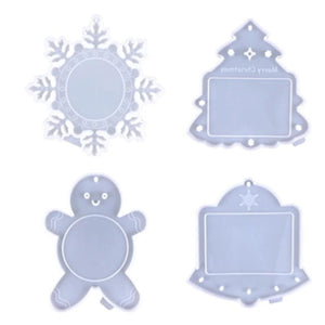 Christmas Photo Frame Epoxy Resin Silicone Molds DIY Craft Supplies