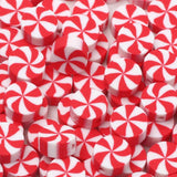 20/50pcs Red Clay Spacer Beads Bracelets Christmas Candy Polymer Clay Beads