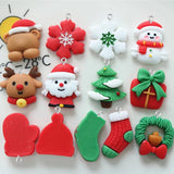 10PCS Christmas Stocking Flat Charms DIY Pendants Decoration