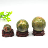 3 Unakite Natural Stones Egg Reiki Healing Stone Home Decoration